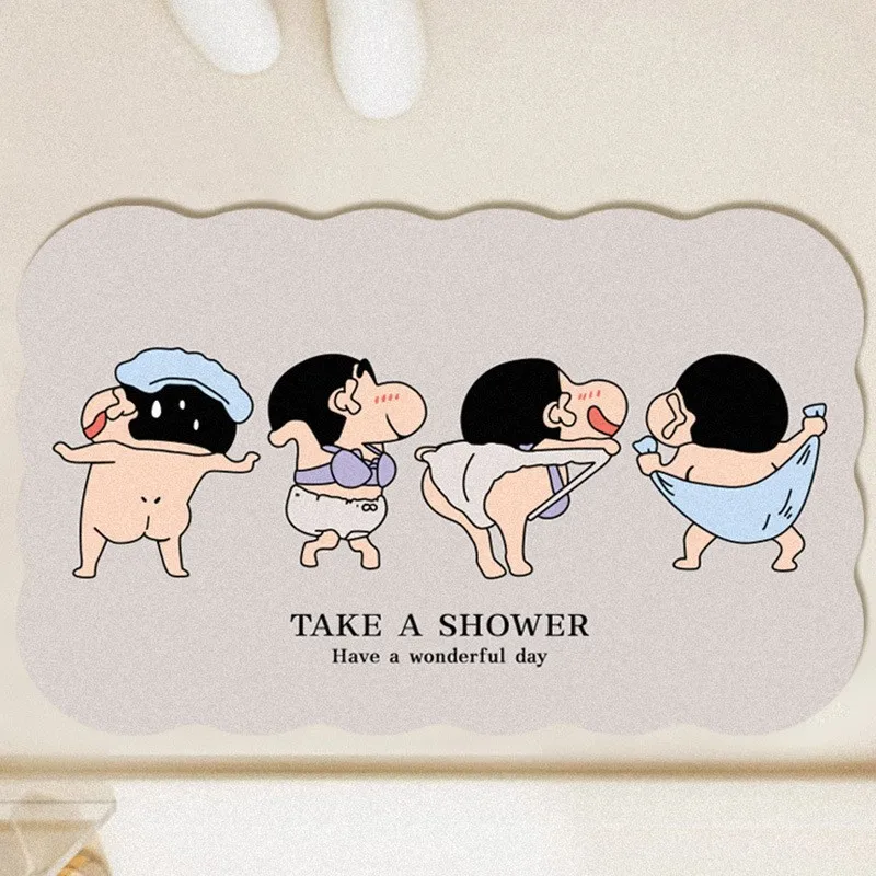 Home Bathroom Movie - Tapis de sol absorbant non ald