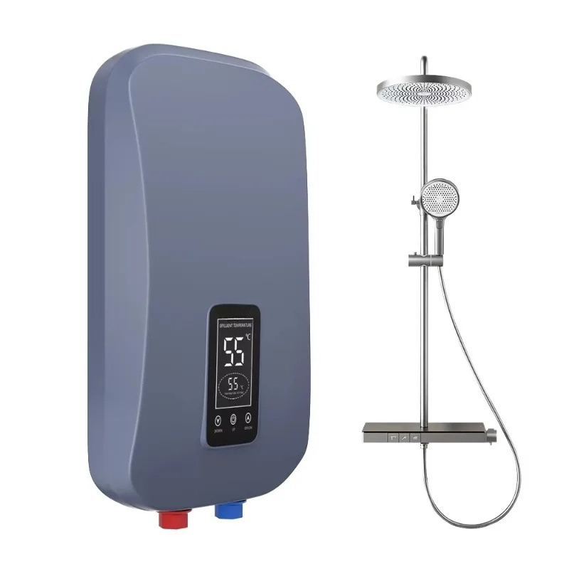 Home Bathroom Geyser - Chauffe-eau électrique intelligent à commande tactile,