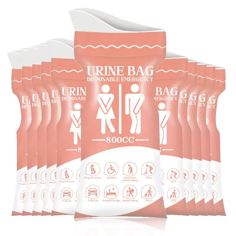 Home Bathroom With Urinal - Sacs urinaires d'urgence jetables 800 ml,