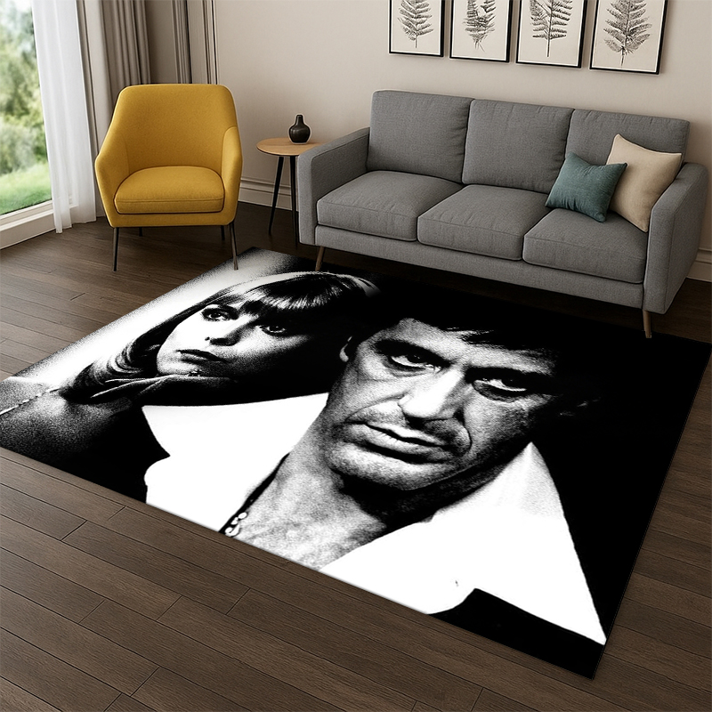 Home Bathroom Movie - Tapis 3D Scarface Classic Movie Tony