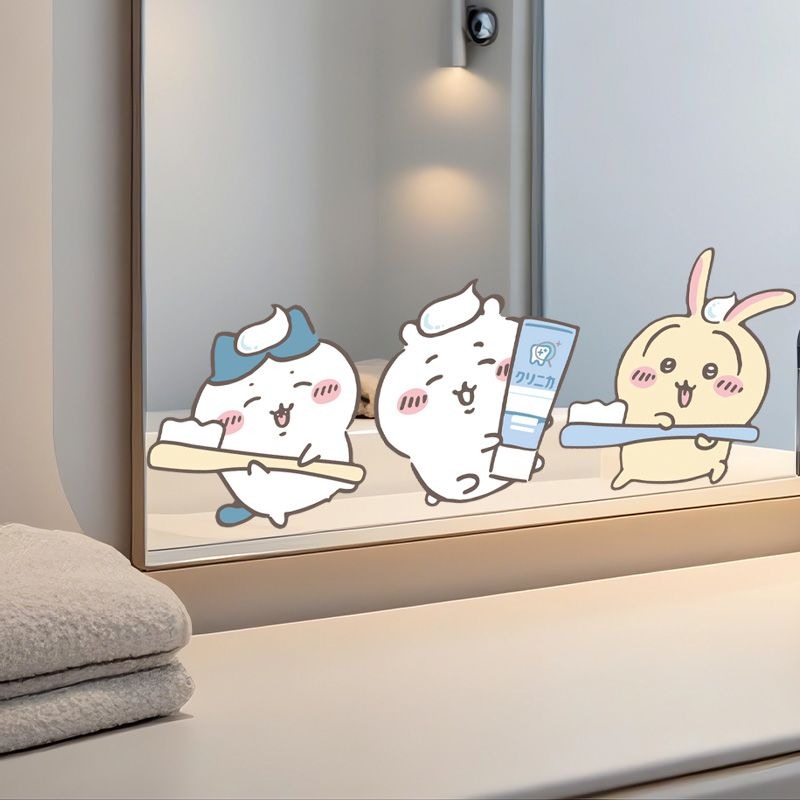 Autocollants miroir Chiikawa t - Home Bathroom Movie avis et prix