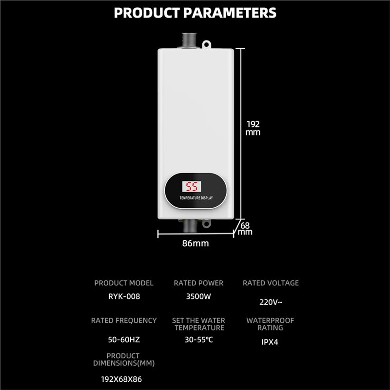 [UPUP] Pour la salle de bain,  - Home Bathroom Water Heater avis et prix