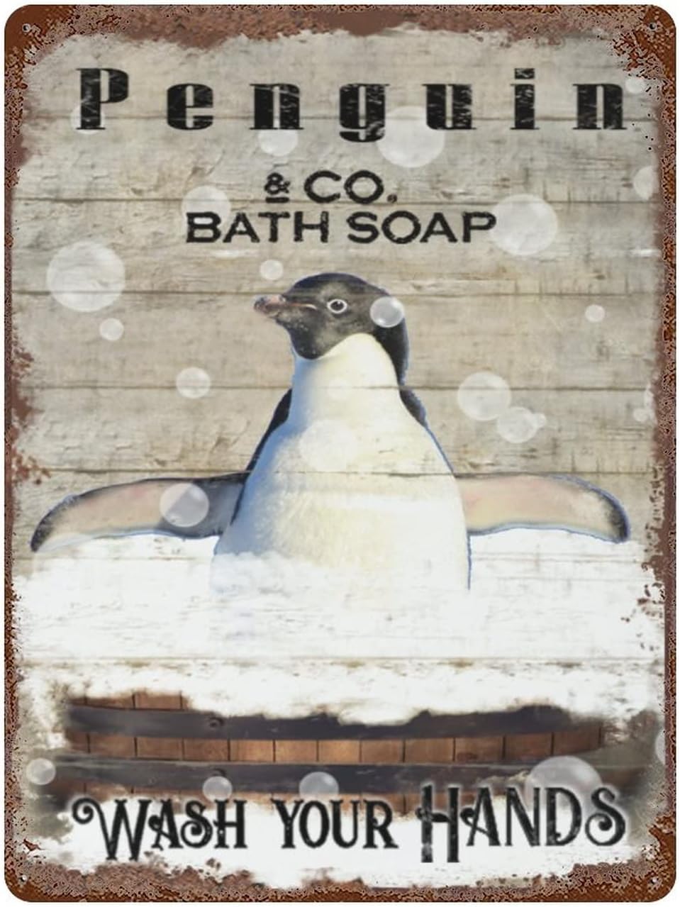 Plaque suspendue en fer Vintag - Home Bathroom Pic avis et prix
