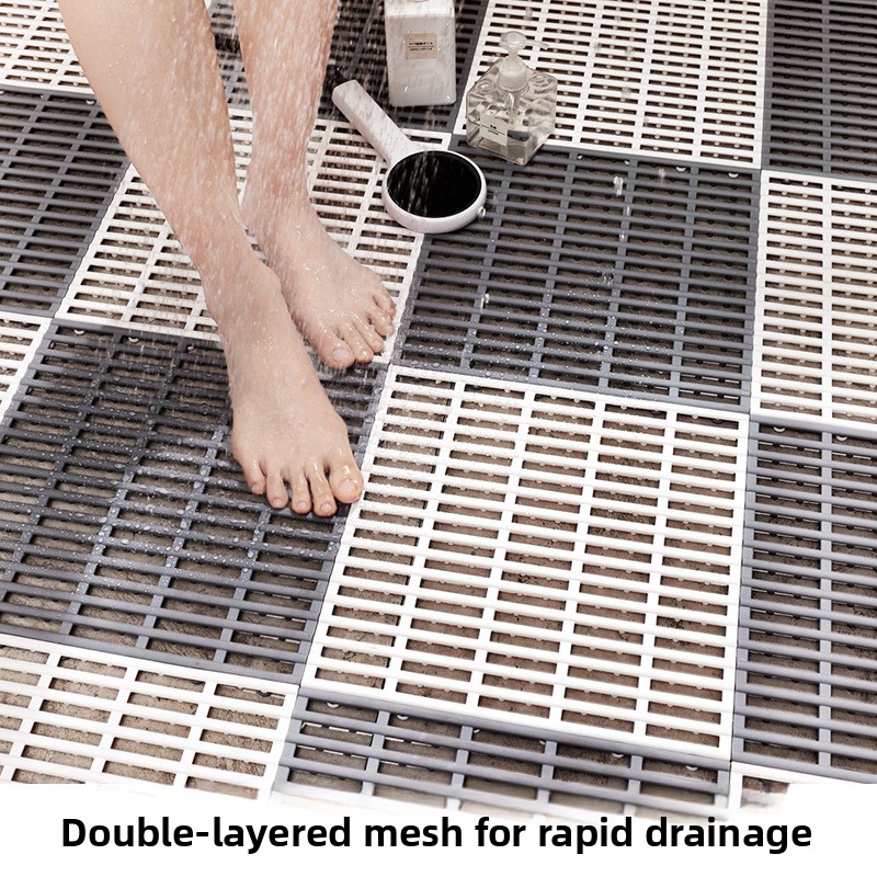 Tapis de salle de bain emboîta - Home Bathroom Tiles Design avis et prix