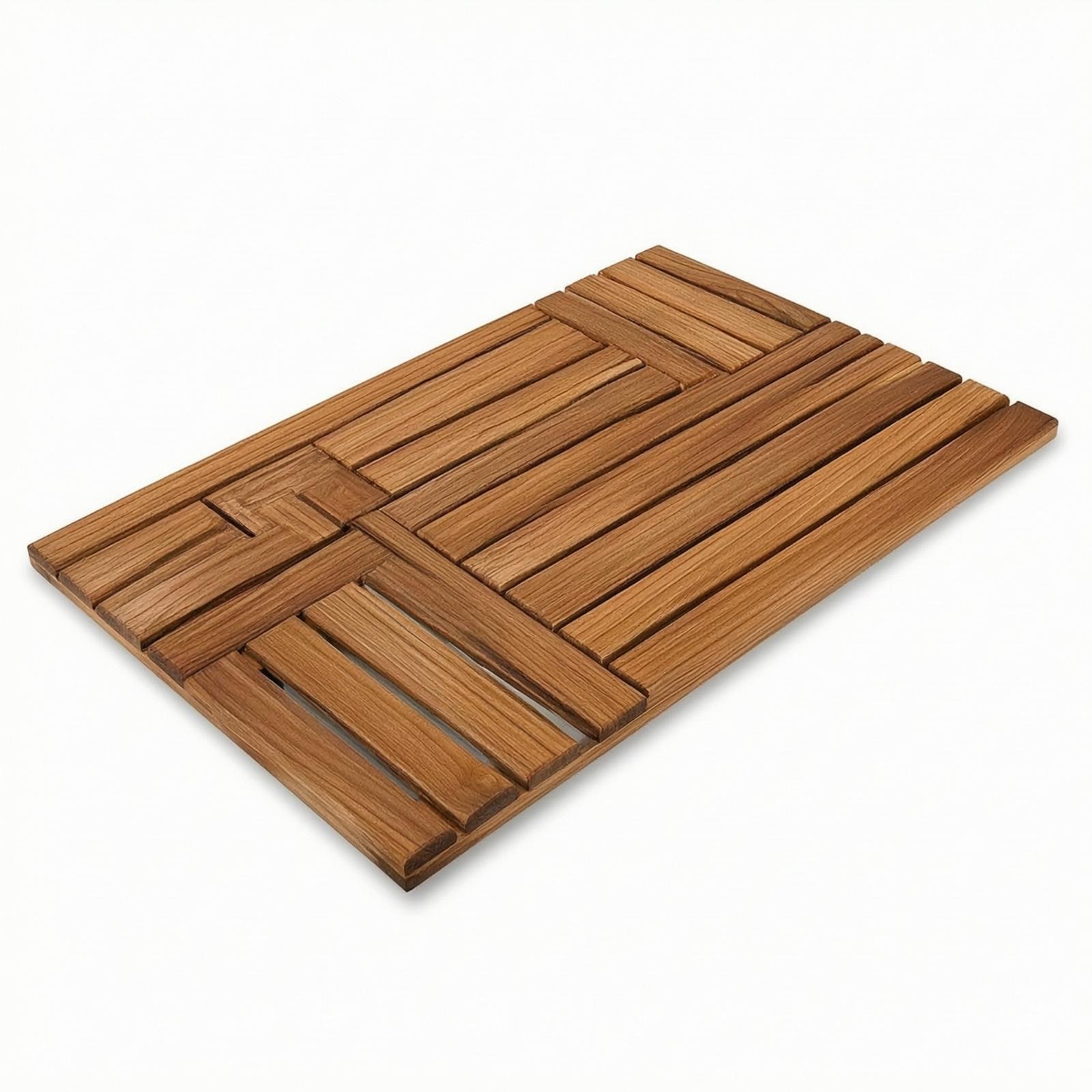 Tapis de douche surélevé en bo - Home Bathroom With Sauna avis et prix