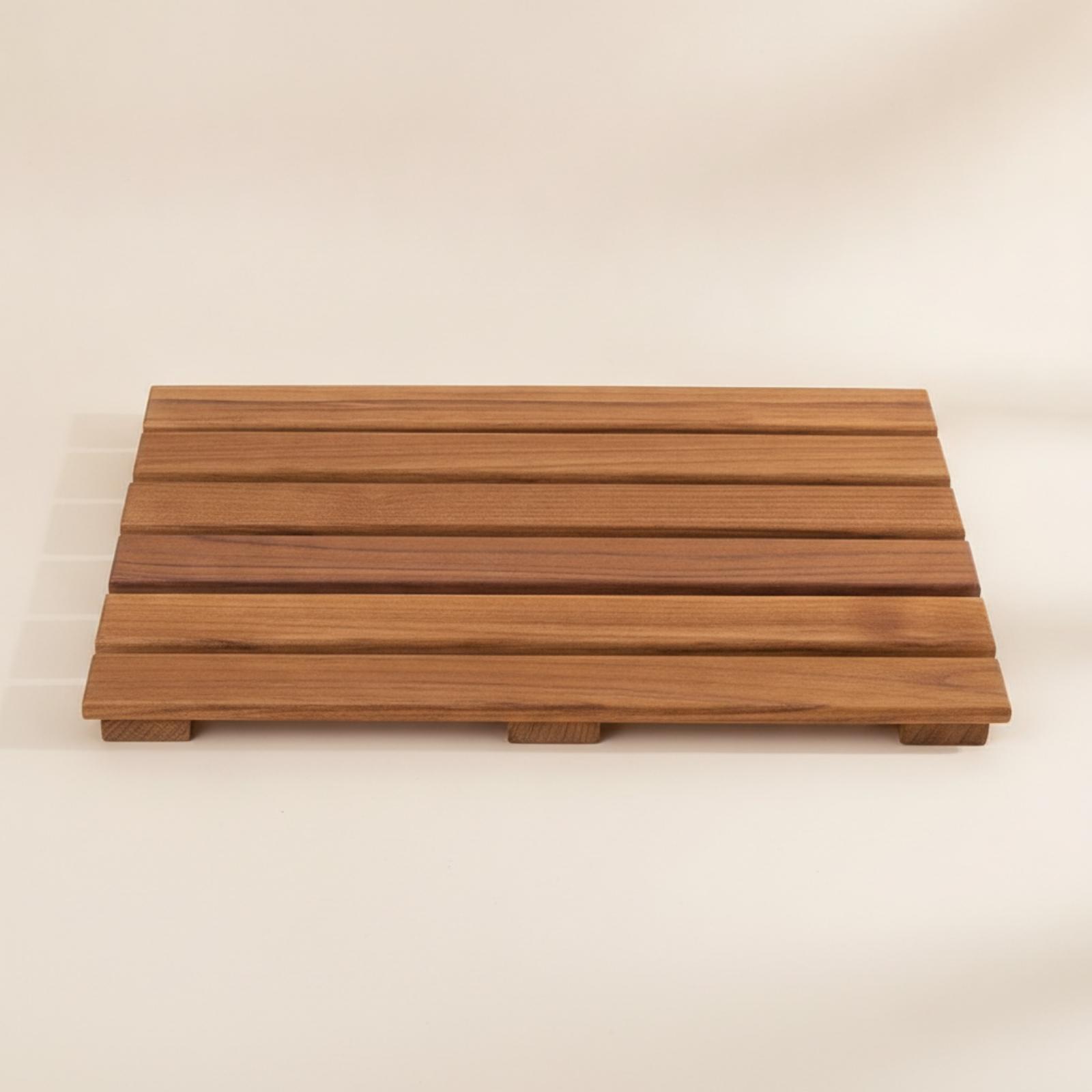 Tapis de douche surélevé en bo - Home Bathroom With Sauna avis et prix