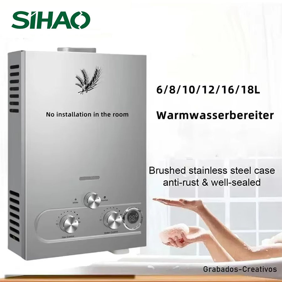 SIHAO 12L 16L 18L GPM GPL gaz  - Home Bathroom Water Heater avis et prix