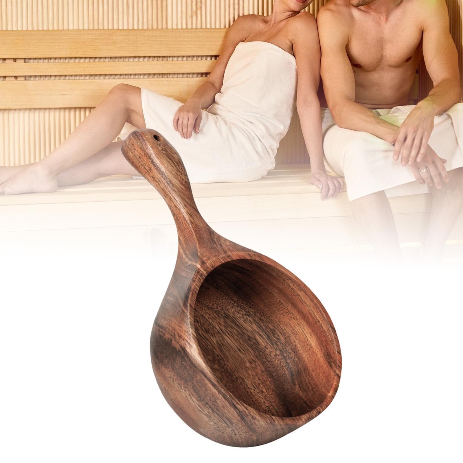 Louche de sauna en bois, cuill - Home Bathroom With Sauna avis et prix