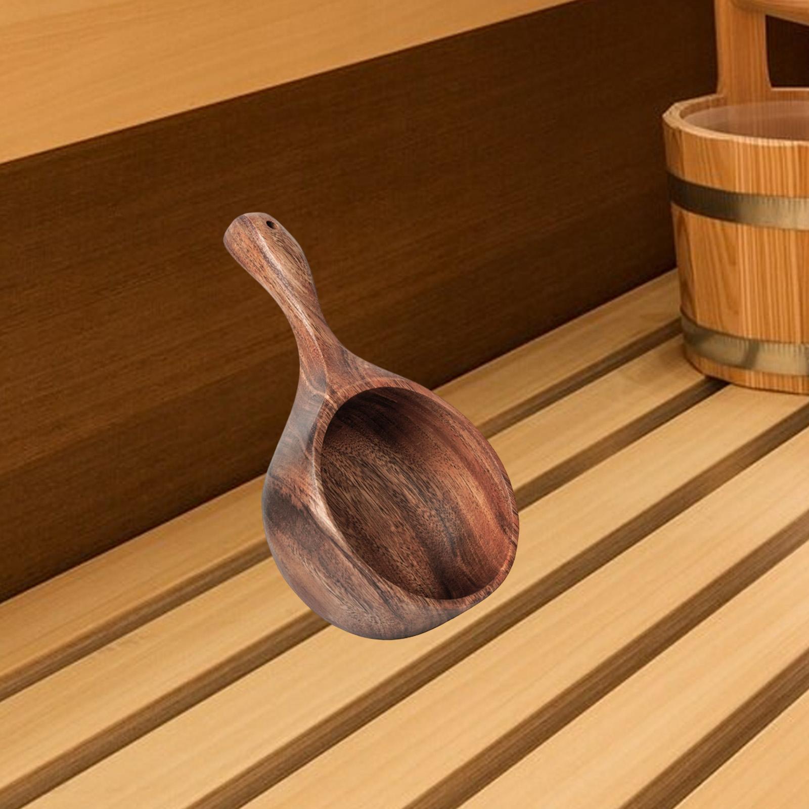 Louche de sauna en bois, cuill - Home Bathroom With Sauna avis et prix