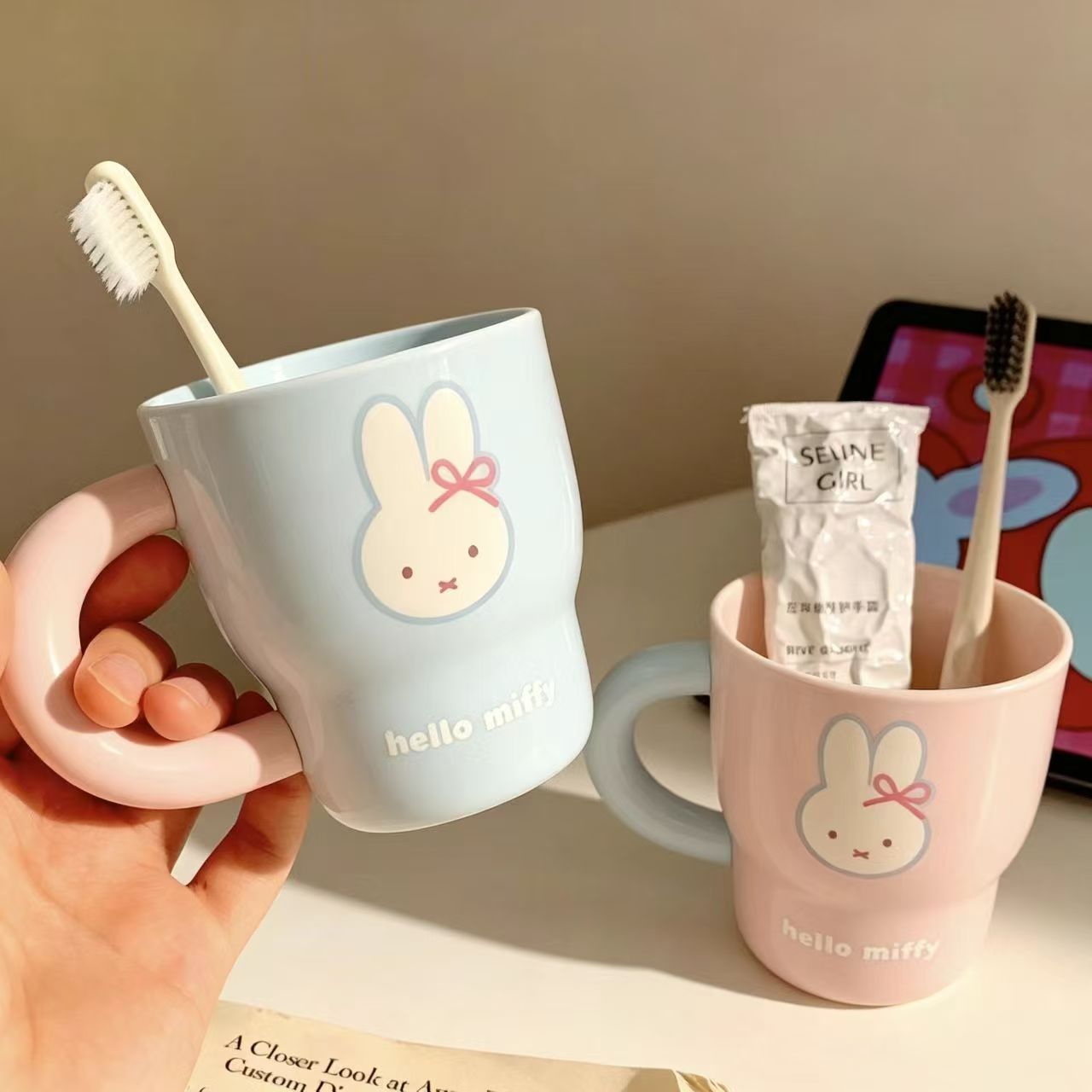 Tasse à dents en plastique mot - Home Bathroom Movie avis et prix