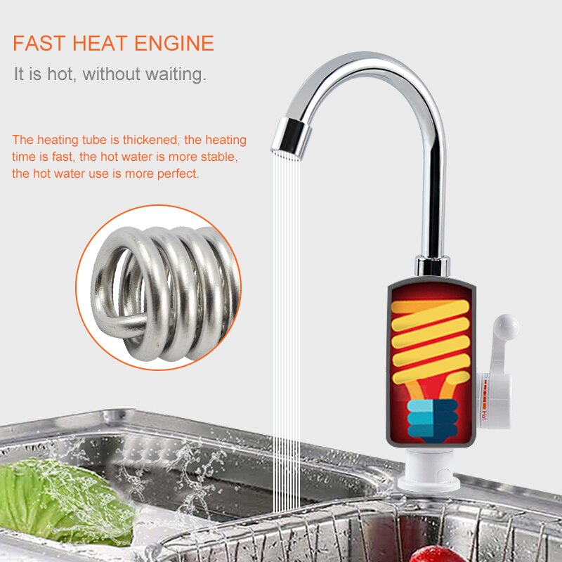ATWelasticity-Chauffe-eau élec - Home Bathroom Water Heater avis et prix