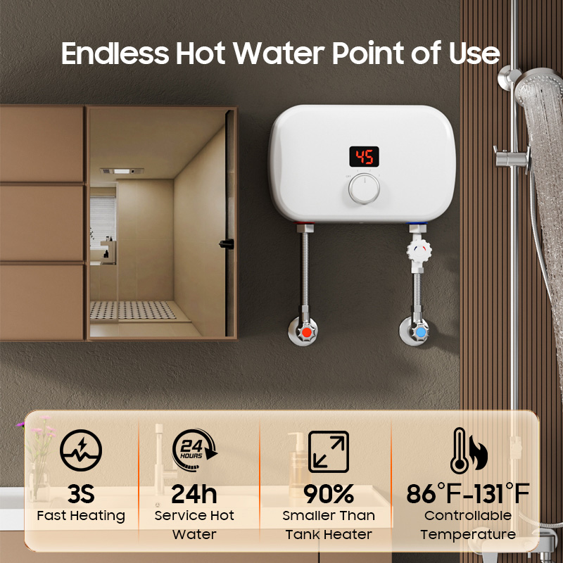 Chauffe-eau électrique instant - Home Bathroom Geyser avis et prix