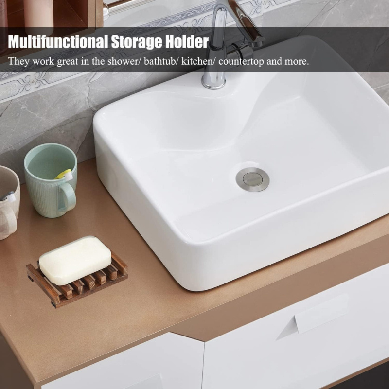 Porte-savon en bois naturel, p - Home Bathroom Vent avis et prix